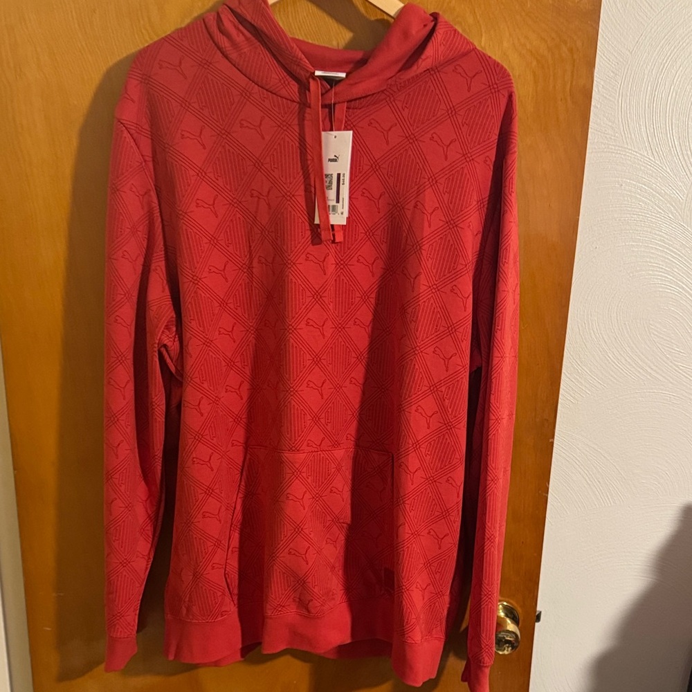 Puma Hoodie Mens XXL Orange